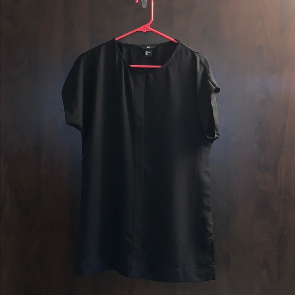 Long black flowy tunic